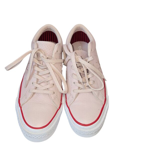 Converse Ladies One-Star Barely Rose Pink Leather Sneakers, size 7 - Picture 1 of 7
